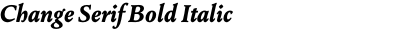 Change Serif Bold Italic